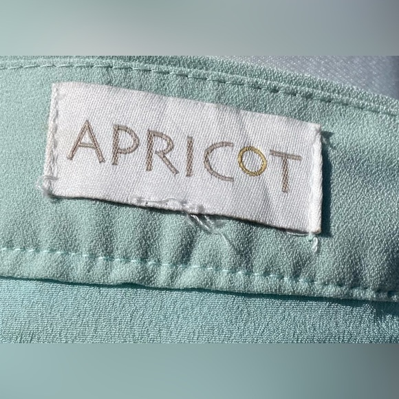 Apricot Size 10 Mint Green A Line Skirt Lace Style Lined Midi - Picture 7 of 8